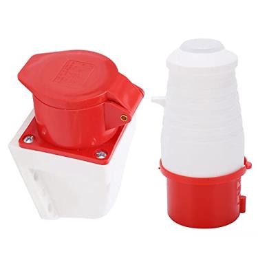 Imagem de Conjunto De Conector De Alimentação Industrial,16a Tomada Industrial Trifásica De 5 Pinos, 220380V, 240415V 3P, N, E
