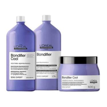 Imagem de L'oréal Professionnel Blondifier Cool Shampoo + Condicionador 1,5L + M
