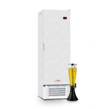 Imagem de Cervejeira Expositora Porta Sólida 400l Vcc400s Branca 220v Refrimate Com Chopeira 3,5l 220v