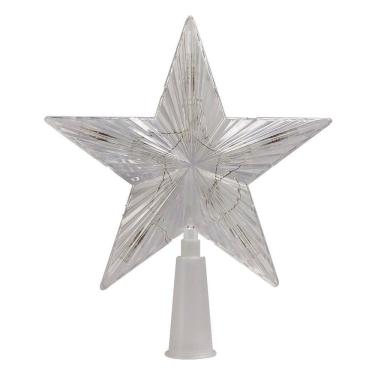Imagem de Estrela Ponteira Natal LED Colorida Pisca Pisca 18cm
