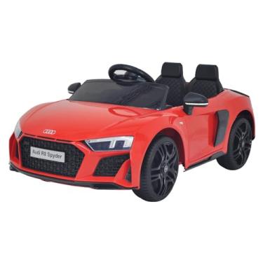 Imagem de Carrinho Elétrico Infantil Motorizado Audi R8 Spyder com Controle Som 12V Vermelho G31 - Gran Belo