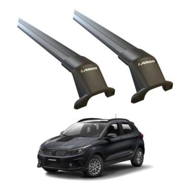 Imagem de Rack Travessa de teto Bagageiro Argo Trekking 2019 a 2024 Fixação Original Preto