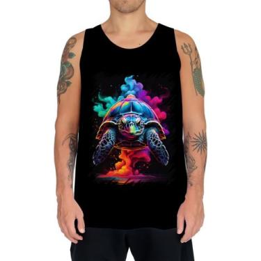 Imagem de Camiseta Regata De Tartaruga Marinha Neon Style 2 - Kasubeck Store