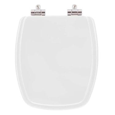 Imagem de Assento Sanitario Poliester com Amortecedor Primula Plus Branco para Vaso Fiori