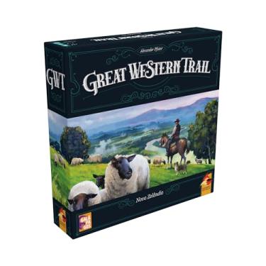 Imagem de Galápagos,Great Western Trail: Nova Zelândia,1 a 4 jogadores, Competitivo.