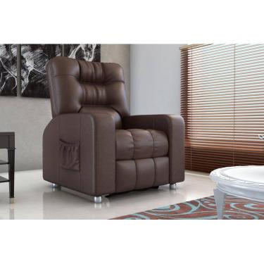 Imagem de Poltrona Reclínavel MX7 Azera Corano Marrom F289 - Matrix