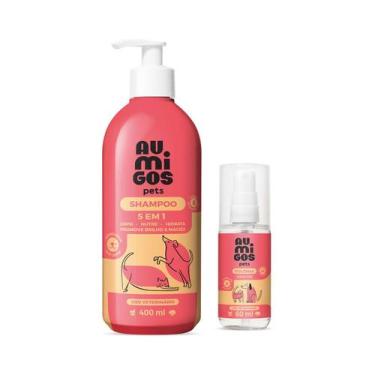 Imagem de Combo Au.Migos Pets: Shampoo 5 Em 1 400ml + Colônia 60ml - Oboticario