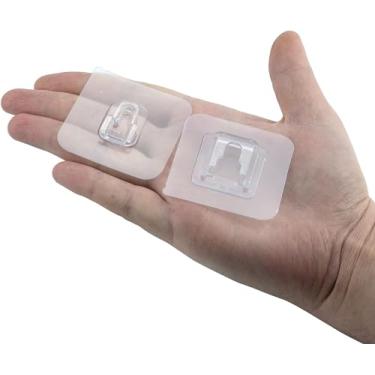 Imagem de Kit 10 Gancho Macho Fêmea Adesivo Pendurar Quadro Parede Utensilios