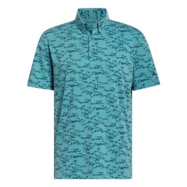 Imagem de adidas Camisa polo masculina estampada Go-to, Arctic Fusion, média