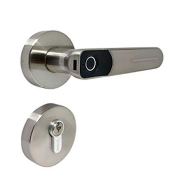 Imagem de Fechadura Digital Com Biometria Embutir Preta Sl135 Papaiz