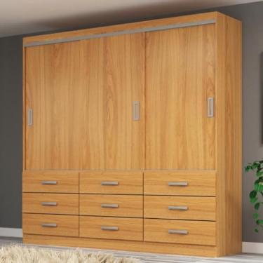 Imagem de Evidência Móveis - Guarda Roupa Casal 3 Portas 9 Gavetas Isabela Evidência