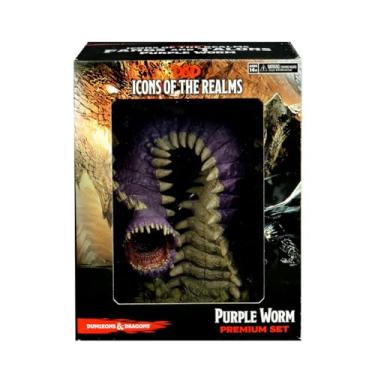 Imagem de D&D Icons of The Realms: Fangs and Talons - Purple Worm Premium Set | WizKids