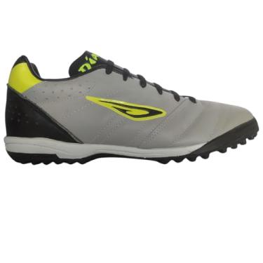 Imagem de Diavolo, Chuteira Society Em Couro Diavolo Premium Amortecimento Cor:Cinza;Tamanho:43;Gênero:unissex