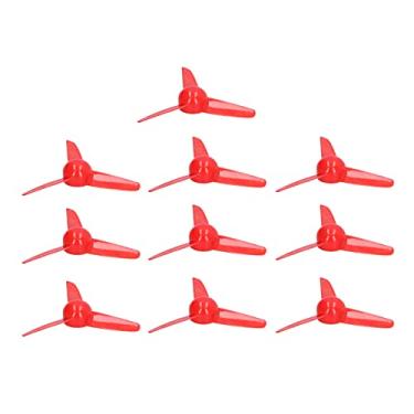Imagem de 10 PCS 70 Mm 3 Lâminas Hélice XR-148 Hélices de Avião RC Sobressalentes Fácil de Instalar e Substituir Compatível Com Eixo do Motor de 2 Mm Material ABS para Acessórios de Modelo