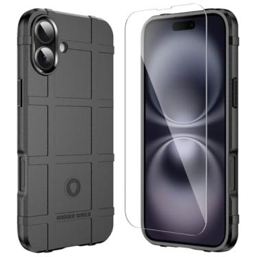 Imagem de LABILUS Capa protetora tática resistente à queda de 2,4 m TPU à prova de quedas compatível com iPhone 16 Plus (6,7 polegadas) - preto escuro