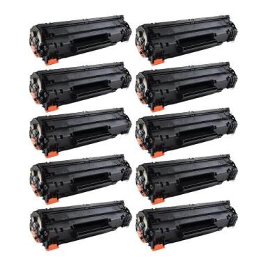 Imagem de 10 Toner Compativel Para  Ce285 285a P1102w M1130 M1132 M1120 P1606 - 