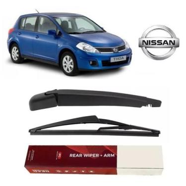 Imagem de Braço Limpador Parabrisa Traseiro com Palheta Nissan Tiida 2008 2009 2