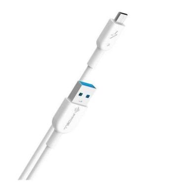 Imagem de Cabo USB Carregador Moto X4 Z Z2 Play Type C - Branco - Pmcell