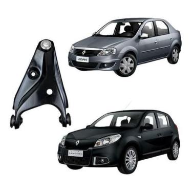 Imagem de Bandeja Direita Com Pivô Renault Sandero 2007 Até 2013 - Grazzimetal