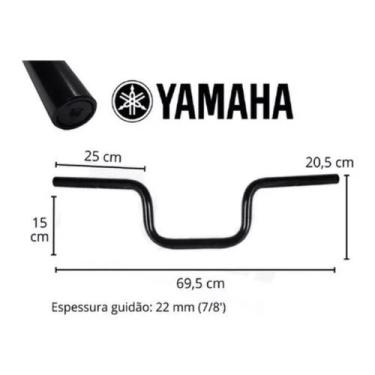 Imagem de Kit Guidão Pezinho Peso Moto Factor 125 Fazer 150 Resistência - Kvell,