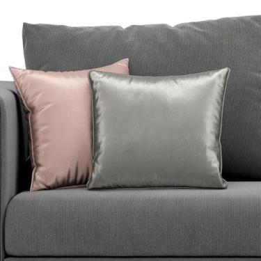 Imagem de Kit com 2 Capas Luxuosas para Almofadas Várias Cores 44x44 - ARADECOR,