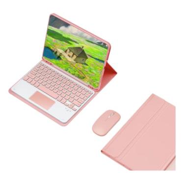 Imagem de Capa Para Tablet, Capa + Mouse e Teclado Magnético Bluetooth Destacável Para Samsung Galaxy Tab A8 X205 10.5' Pol.