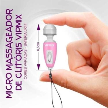 Imagem de Mini Vibrador Chaveiro Vipmix, Roxo