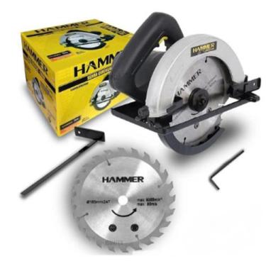 Imagem de Serra circular para madeira 7.1/4" 1100 watts - GYSC1100 - Hammer