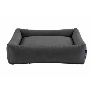 Imagem de Cama Pet Ortobom Cinza p/ Cães e Gatos 30x45x18