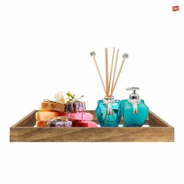 Imagem de Bandeja Espelhada Banheiro Lavabo Luxo 30X45Cm Perfume 24H - Geral