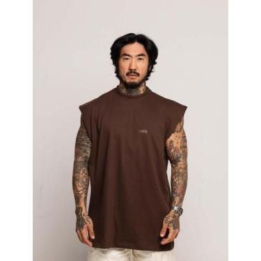Imagem de Regata Oversized Thpe Premium  - Thpe Store, Marrom, G