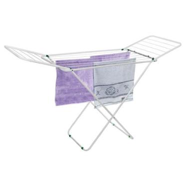 Imagem de Varal com Abas Menor VL300 Estrutura Tubular Vinci Móveis, Branco