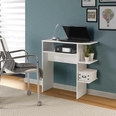 Imagem de Escrivaninha Pequena Compacta Top Para Quarto Sala Branca - Colomi