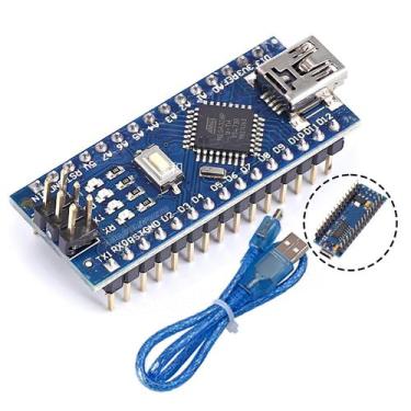 Imagem de Placa Nano V3 Pino Soldado + Cabo Compatível Com Arduino - BBACOMERCIO