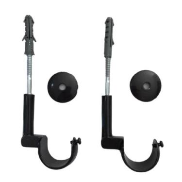 Imagem de KIT 2 Suporte Simples de Teto para Varão de Cortina 19mm - DECOR LIDER