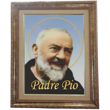 Imagem de Quadro de Santo Padre Pio, Mod. 01, Tam. 53x43cm. Angelus