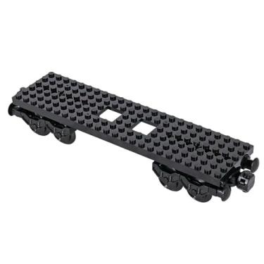 Imagem de Sparkleiot MOC Train Track Kit DIY Car 6x24 Base Top Plate Parts Wheels Building Blocks Technical Parts 92339 92088 2871 91994 74784 4025