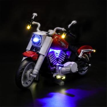 Imagem de MENZAVA LED Light Set Compatible with 10269 Harley-Davidson Fat Boy Creator Expert Building Blocks Model - Model Set NOT Included