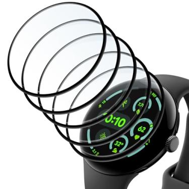 Imagem de CeiLarv 5 películas protetoras de tela para Google Pixel Watch 3 41 mm cobertura total [antiarranhões] [sem bolhas] [anti-impressões digitais]