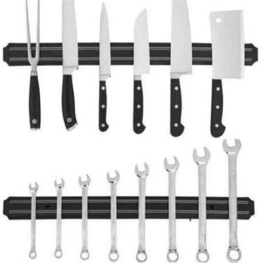 Imagem de Barra Magnética Parede Multiuso Facas Ferramenta Chaves 49cm - Western
