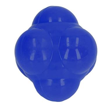 Imagem de Bola de Reação Cor Bola Hexagonal Brilhante Bola Pom Pom Bola Grande Bola de Agilidade para Tênis, Bola de Treinamento Salada Bola de Grande Velocidade Bolas de Reação (Azul)