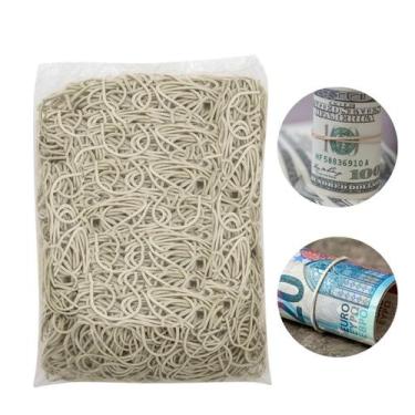 Imagem de Elástico Ou Borrachinha Para Dinheiro 1200 Unidades Pacote Com 1Kg - E