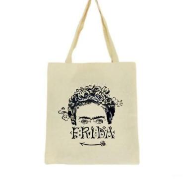 Imagem de Bolsa Ecobag 100% algodão FRIDA FLOWER - CARIOCA MAIS