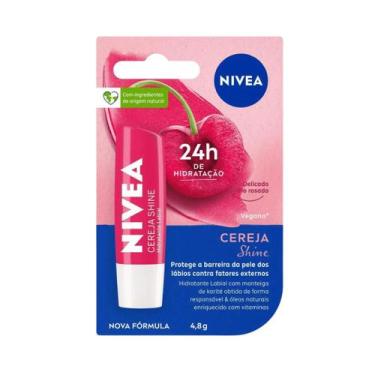Imagem de Protetor Labial Nívea Lip Care Cereja Shine 4,8g - Nivea, 1, 4,8g