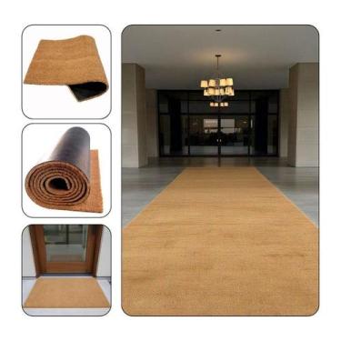 Imagem de Capacho Fibra De Coco Natural Liso Base Emborrachado 1X3m - MCores