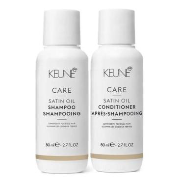 Imagem de Keune Kit Shampoo e Condicionador Satin Oil 80ml Viagem