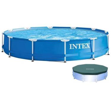 Imagem de Piscina Intex 5000 litros estrutural STD com CAPA