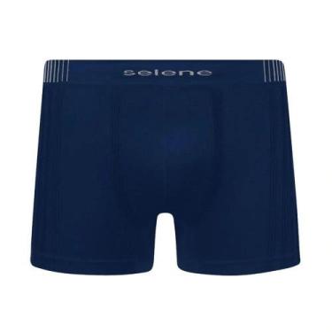 Imagem de Cueca Boxer Selene Linie Poliamida Sem Costura Azul Marinho