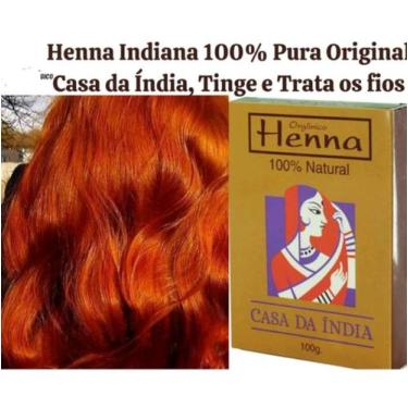 Imagem de Henna Indiana Para Cabelos 100%- - Casa da Índia