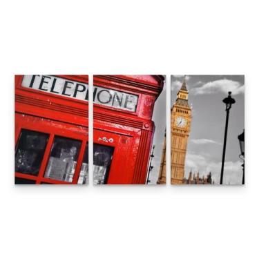 Imagem de Quadro Decorativo Londres Inglaterra Cabine Big Ben -  Wall Frame